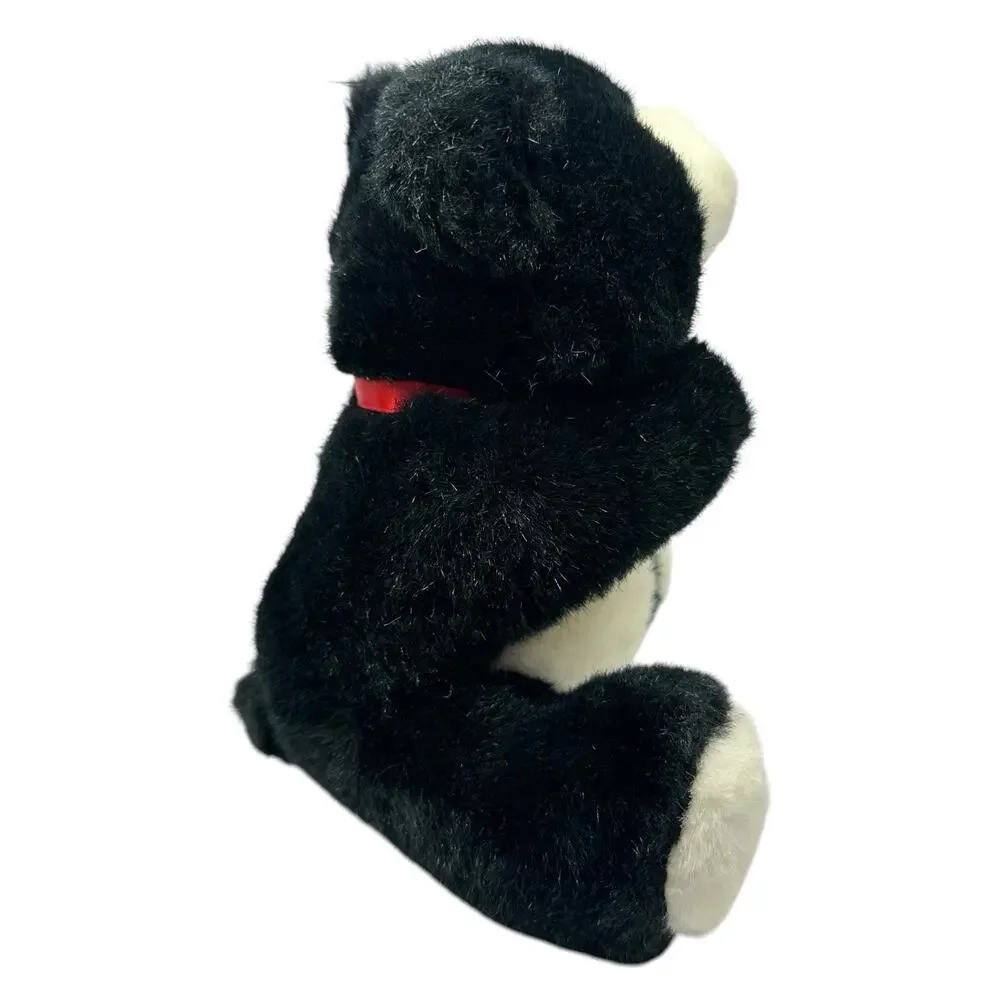 Vintage 1990 Hallmark Heartline Black Bear Plush 8
